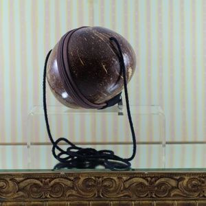 Coconut Shell Purse - Crossbody / Zippered